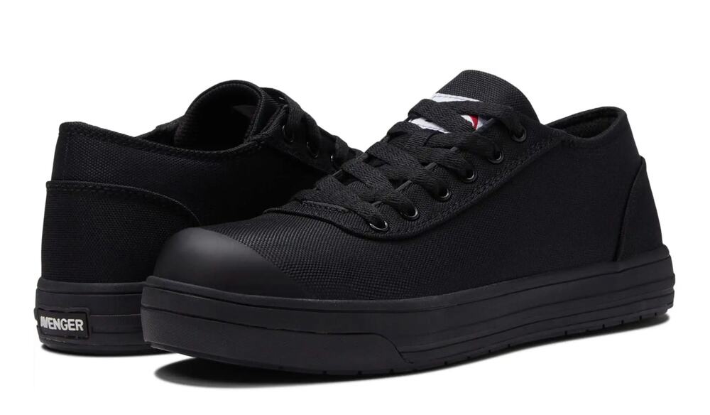 Avenger Mens Blade Low Work Shoes 9 WIDE Black Comp Toe A123 SR EH NIB